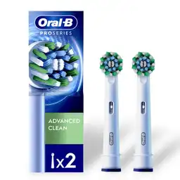 Oral-B Advanced Clean Cabezal Redondo de Repuesto para Cepillo Eléctrico 2 Unidades