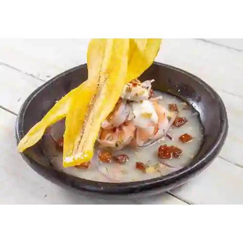 Ceviche a Lo Costeño Pescado y Camarón