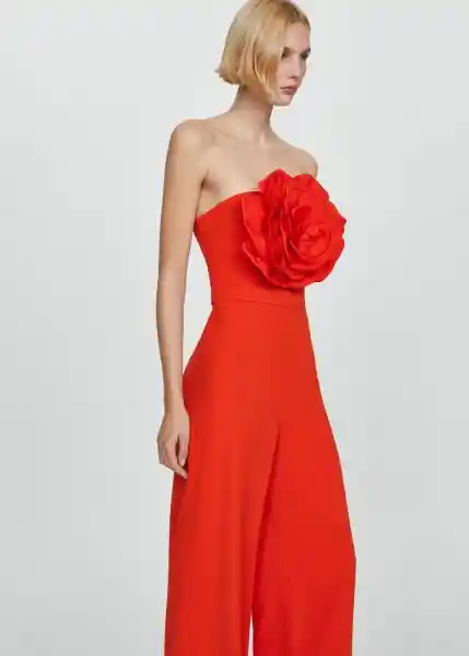 Mono Amapola Rojo Talla L Mujer Mango