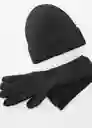 Guantes Skyler Negro Talla 99 Mujer Mango