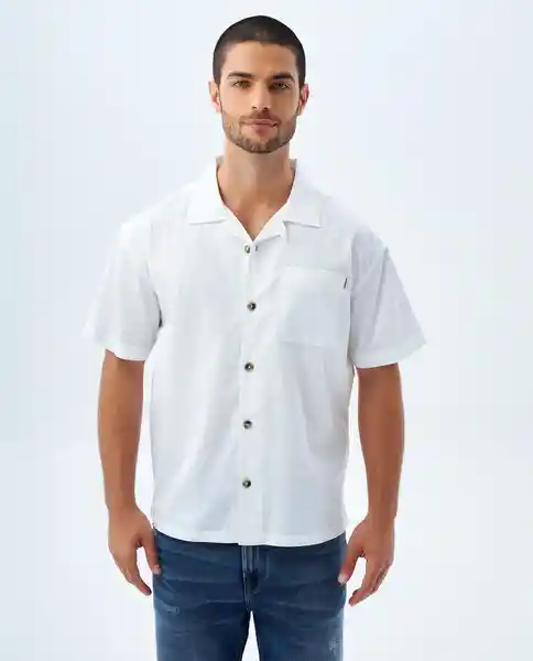 Camisa Hombre Blanco Talla S 819f008 Americanino