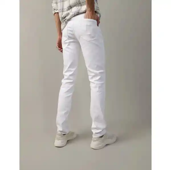 Jean Slim Hombre Blanco Talla 28 x 30 American Eagle