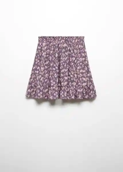 Falda Amapola Morado Talla 08 Niña Mango