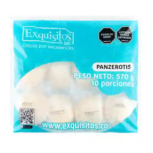 Exquisitos Snack Paquetón Panzerottis Congelado