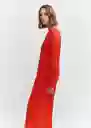 Vestido Blanca-a Rojo Talla XS Mujer Mango