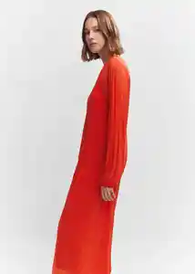 Vestido Blanca-a Rojo Talla XS Mujer Mango