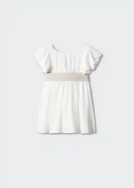 Vestido Juliab Offwhite Talla 70 Niñas Mango