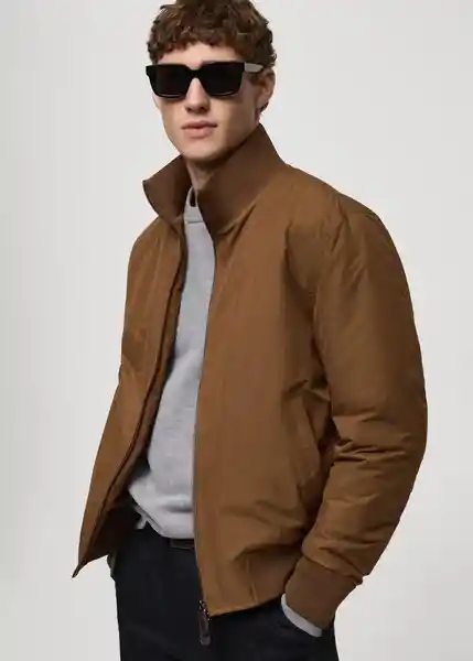 Chaqueta Tanner Tabaco Talla S Hombre Mango