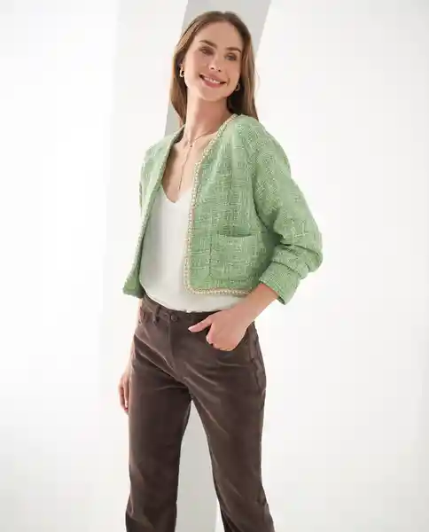 Chaqueta Verde Talla M 422F204 Esprit