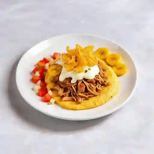 Arepa Con Chicharron