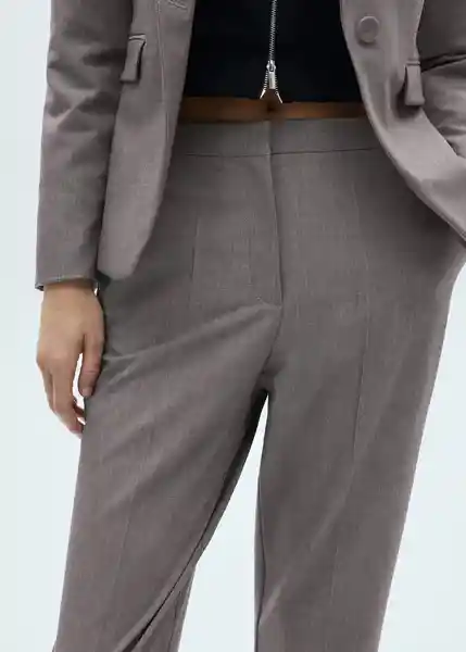 Pantalón Borevi Gris Talla 40 Mujer Mango