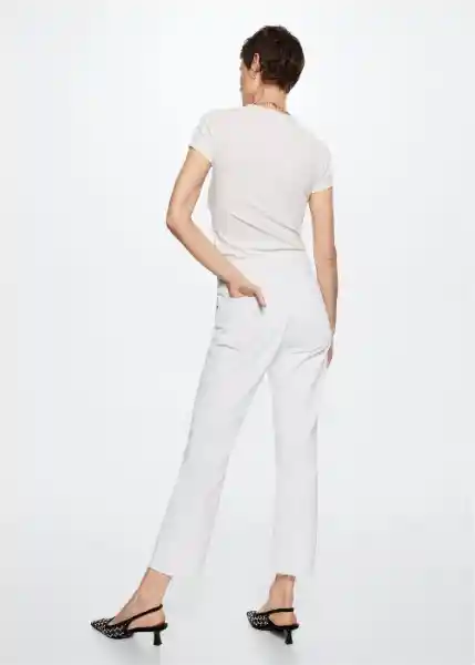 Jeans Havana2 Blanco Talla 32 Mujer Mango