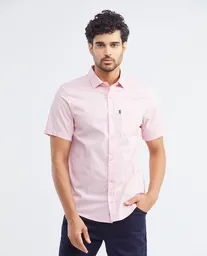 Camisa M/c Carbon Pocket Rosa Parvo Claro Talla S Hombre Chevignon