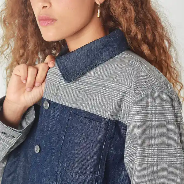 Chaqueta Cuello Sport Manga Larga Multicolor Talla M 721721