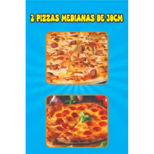 Promo 2 Pizzas Medianas 30Cm