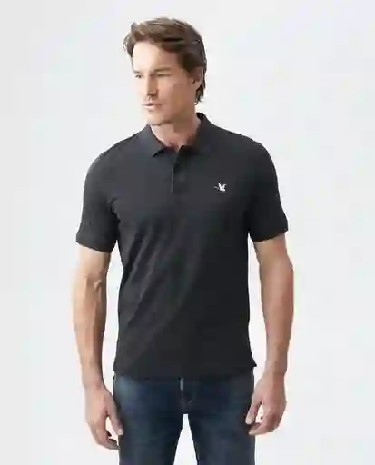 Camiseta Polo Muscle Negro Sombrío Ultraoscuro T S Chevignon