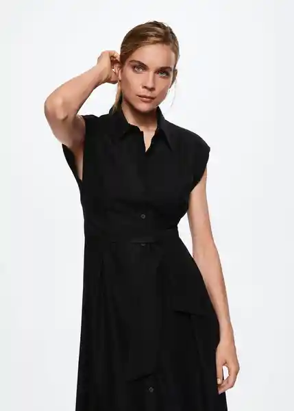 Vestido Tibi Negro Talla S Mujer Mango