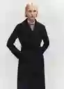 Abrigo Classic Negro Talla 18 Mujer Mango