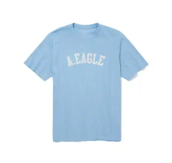 Camiseta Hombre Color Azul T SMALL American Eagle