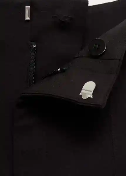 Short Malu5-H Negro Talla 40 Mujer Mango