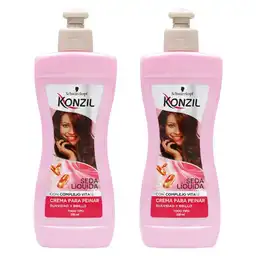 Konzil Kit Crema Para Peinar Suavidad y Brillo Seda Líquida