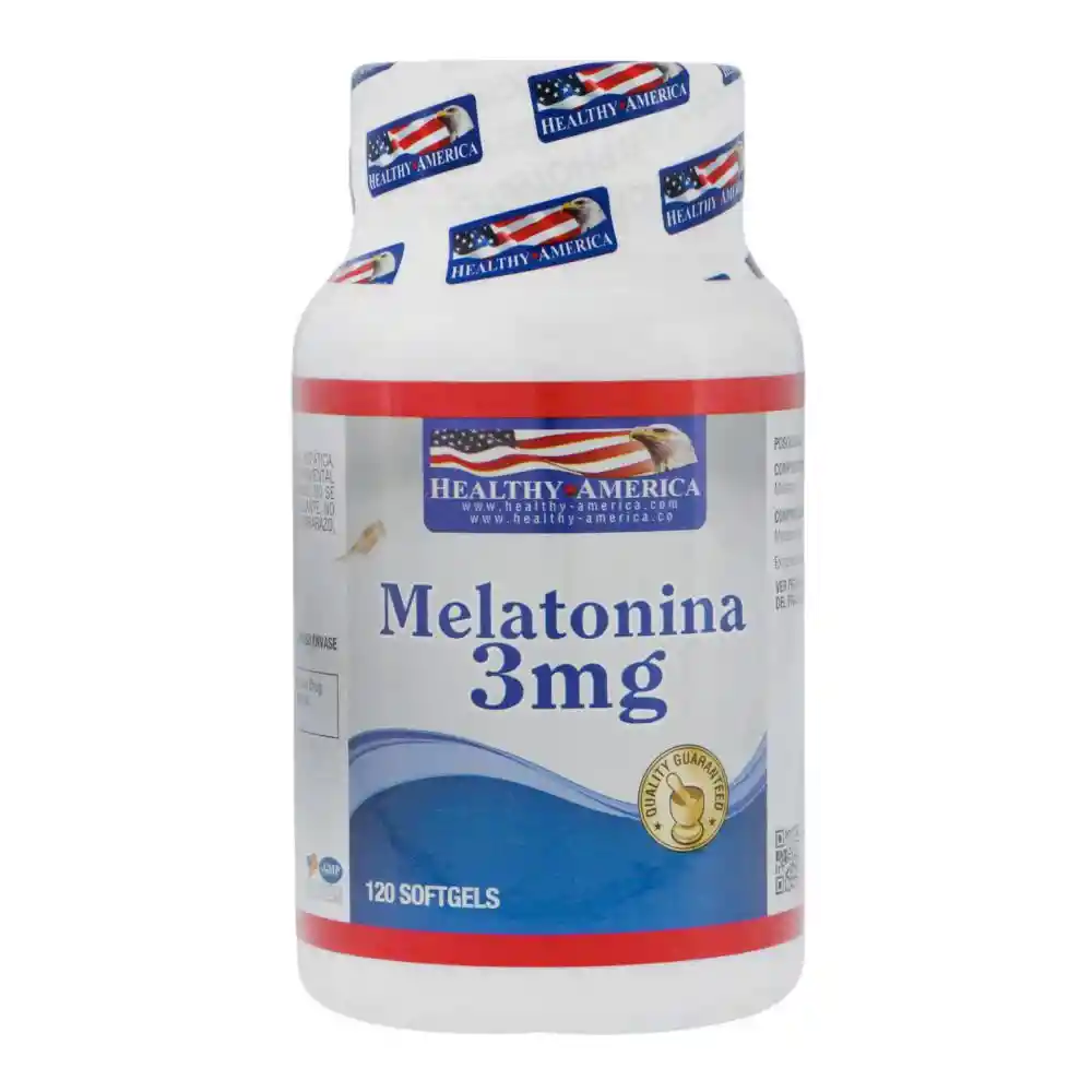 Healthy America Melatonina Cápsulas Blandas (3 mg)