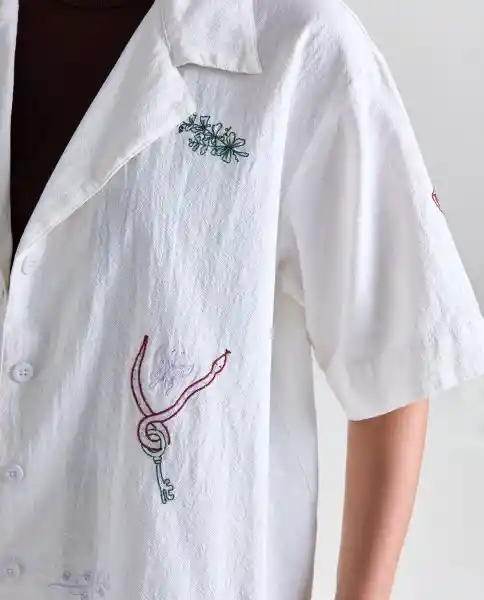 Camisa Mujer Crudo Talla S 619G003_CRU110105 Americanino