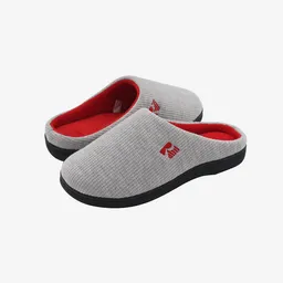 Inkanta Pantuflas Original Mujer Gris y Rojo M