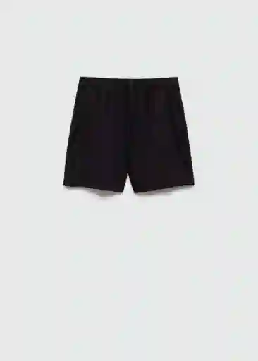 Short Bogota Negro Talla L Mujer Mango