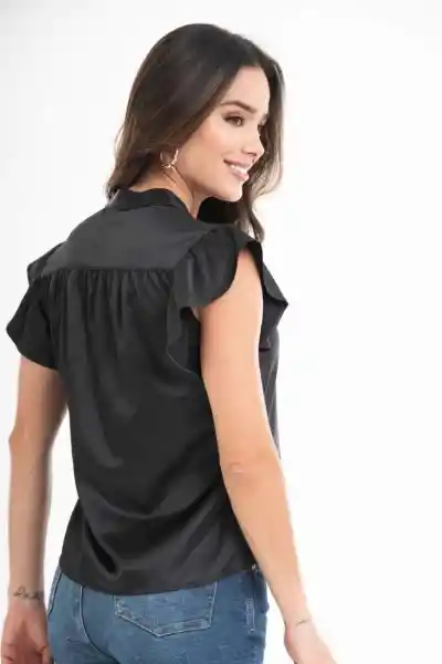 Ragged Blusa Escandinavia Color Negro Talla XS