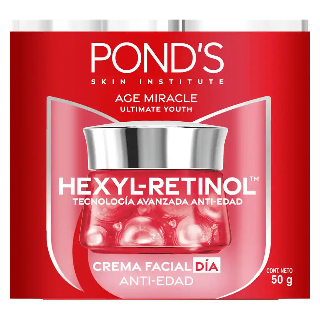 Crema Antiedad Día Ponds Age Miracle con Hexyl-Retinol 50g