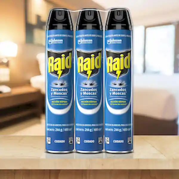 Raid Insecticida en Aerosol para Zancudos y Moscas
