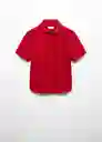 Camisa Dragon Niños Rojo Talla 7 Mango