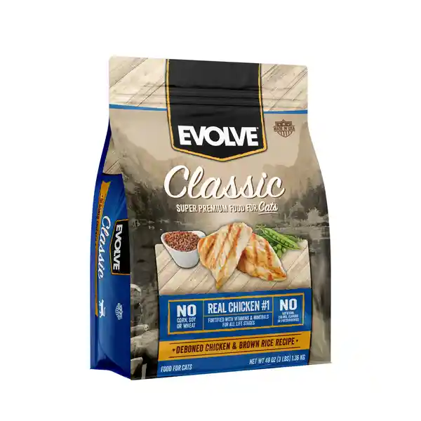 Evolve Alimento Para Gato Chicken And Rice Adulto 1.36 Kg