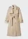 Gabardina Trench Lolipop Beige Talla L Mujer Mango