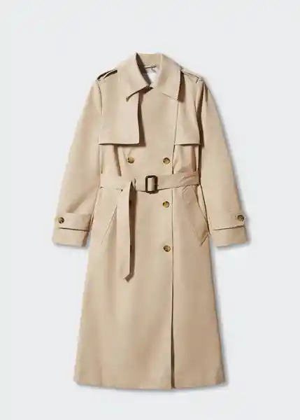 Gabardina Trench Lolipop Beige Talla L Mujer Mango