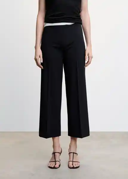 Pantalón Oliver Negro Talla 44 Mujer Mango