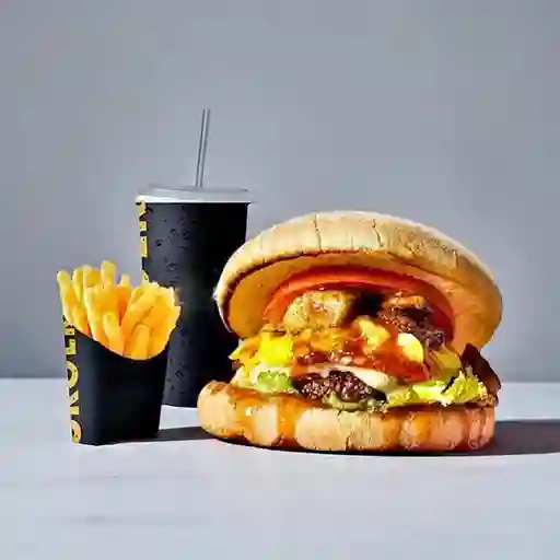 Combo Hamburguesa Cerdo Agridulce