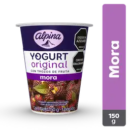 Alpina Yogurt Original con Trozos de Mora