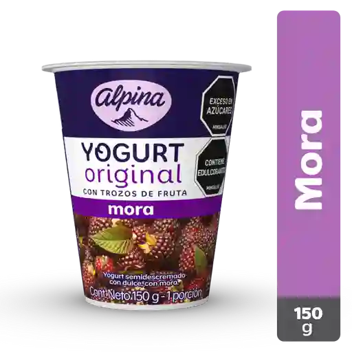 Alpina Yogurt Original con Trozos de Mora