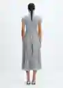 Vestido Latte-A Gris Claro Vigore Talla M Mujer Mango