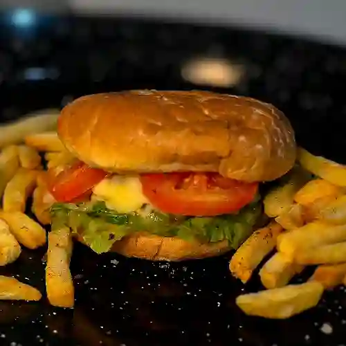 Hamburguesa Sencilla con Papas