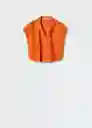 Blusa Nose-H Naranja Talla Xs Mujer Mango