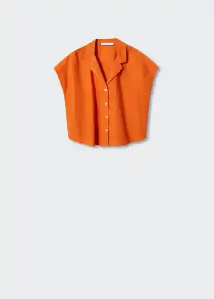 Blusa Nose-H Naranja Talla Xs Mujer Mango