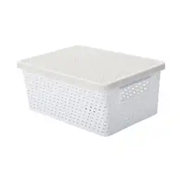 Caja Calada Tejido Con Tapa Bicolor