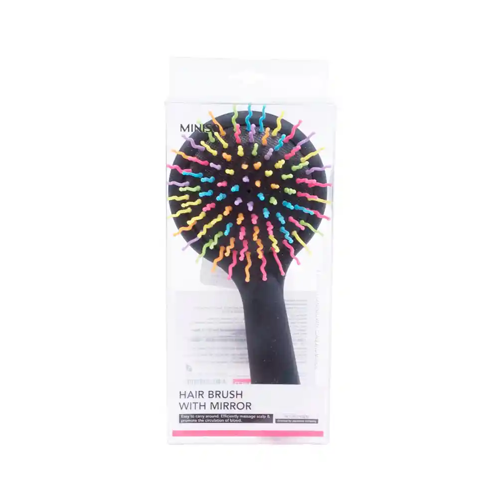 Miniso Cepillo Plano Para Cabello Con Espejo Colores Rosa