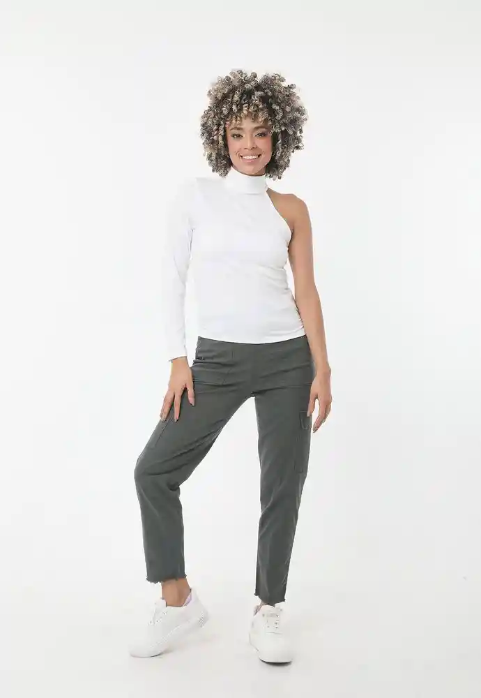 Pantalon Largo L-verde Mil