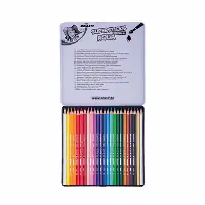Acuarela Cretacolor Lápiz De Color Ble Con Estuche Metal Mediano