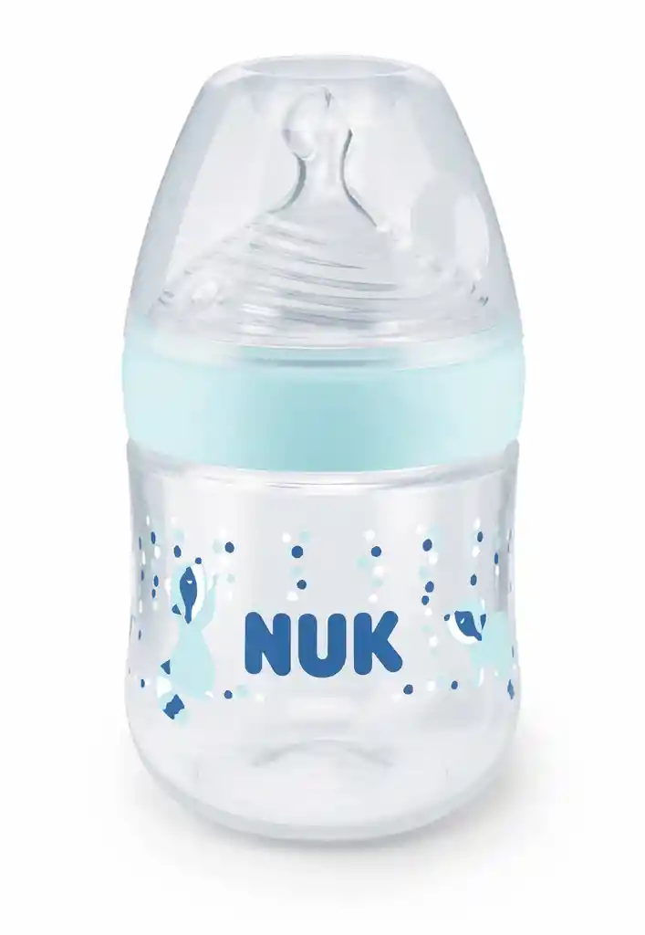 Nuk Tetero Natural Control Temperatura 150 mL Azul