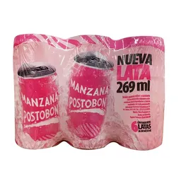 Gaseosa Manzana Postobon 6 Pack Pet x 250 mL